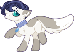 Size: 1510x1071 | Tagged: safe, artist:pandemiamichi, oc, oc only, oc:pécheur, hybrid, base used, interspecies offspring, male, offspring, parent:capper dapperpaws, parent:rarity, parents:capperity, simple background, solo, transparent background