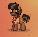 Size: 132x129 | Tagged: safe, doctor caballeron, pony, pony town, g4, derp, male, solo, stallion