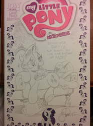 Size: 1516x2048 | Tagged: safe, artist:andy price, idw, official comic, rarity, pony, unicorn, g4, micro-series #3, my little pony micro-series, comic cover, cover, cover art, fainting couch, female, horn, mare, solo, traditional art, variant cover