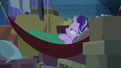 Size: 800x450 | Tagged: safe, edit, screencap, starlight glimmer, pony, unicorn, g4, road to friendship, season 8, animated, female, funny, gif, invisible stallion, out of context, poltergeist, seizure, solo