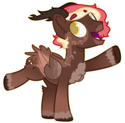Size: 1132x1112 | Tagged: safe, artist:m-00nlight, oc, oc only, pegasus, pony, antlers, male, simple background, solo, stallion, transparent background