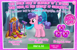 Size: 1042x683 | Tagged: safe, gameloft, berry blend, berry bliss, g4, school raze, advertisement, costs real money, female, friendship student, implied daybreaker, implied school raze, introduction card, mare, sale