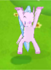 Size: 104x142 | Tagged: safe, gameloft, silverstream, g4, behaving like a star, bipedal, catasterism, cropped, cute, dancing, diastreamies, female, silly, solo