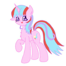 Size: 768x768 | Tagged: safe, oc, oc only, oc:forness longbat, pony, unicorn, 2019 community collab, derpibooru community collaboration, looking at you, simple background, smiling, solo, standing, transparent background