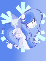 Size: 960x1280 | Tagged: safe, artist:crystalraimbow, oc, oc only, oc:crystal snow, pony, female, glass wings, mare, solo