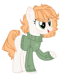 Size: 2000x2523 | Tagged: safe, artist:airymarshmallow, oc, oc only, earth pony, pony, clothes, female, high res, mare, simple background, solo, sweater, transparent background, turtleneck