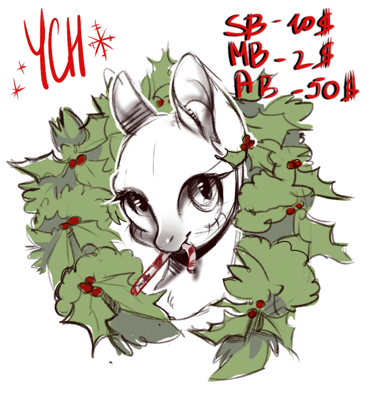 Юч арт. Новогодний YCH. YCH новый год. ЮЧ коммишес. YCH Рождество.