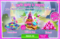 Size: 1032x683 | Tagged: safe, gameloft, g4, my little pony: magic princess, advertisement, costs real money, gem, implied pinkie pie, it gives gems