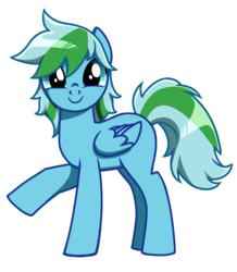 Size: 610x700 | Tagged: safe, oc, oc only, pegasus, pony, c:, cute, looking at you, raised hoof, simple background, smiling, solo, transparent background