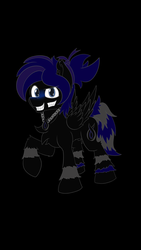 Size: 750x1334 | Tagged: safe, artist:calena, oc, oc:bluesome, black background, male, simple background