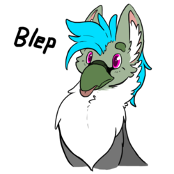 Size: 512x512 | Tagged: safe, artist:wishwasher, oc, oc only, oc:fluffy (the griffon), griffon, :p, cheek fluff, chest fluff, ear fluff, silly, simple background, solo, tongue out, transparent background