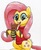 Size: 1680x2046 | Tagged: safe, artist:stewart501st, fluttershy, bat, pegasus, pony, g4, clothes, cute, female, holding, mare, shyabetes, sitting, smiling, sweater, sweatershy