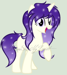 Size: 588x654 | Tagged: safe, artist:drawfrommyspirit, oc, oc only, oc:vega, pony, unicorn, female, mare, simple background, solo