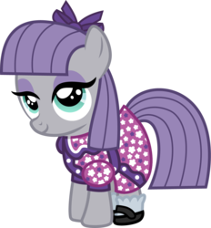 Size: 1115x1200 | Tagged: safe, artist:cloudy glow, maud pie, earth pony, pony, g4, american girls, clothes, cute, dress, female, filly, filly maud pie, mare, maudabetes, ruthie smithens, simple background, smiling, solo, transparent background, when she smiles