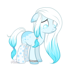Size: 1024x973 | Tagged: safe, artist:aledera, oc, oc only, oc:crescent snow, earth pony, pony, clothes, female, mare, simple background, socks, solo, transparent background