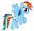 Size: 174x157 | Tagged: artist needed, source needed, safe, rainbow dash, pony, g4, emoji, female, picture for breezies, simple background, solo, white background