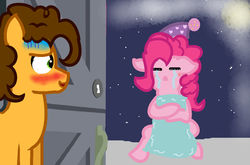 Size: 1023x675 | Tagged: safe, artist:star-melodyyt, cheese sandwich, pinkie pie, g4, female, male, ship:cheesepie, shipping, straight