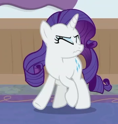 Size: 357x374 | Tagged: safe, screencap, rarity, pony, unicorn, g4, my little pony best gift ever, mystery voice, cropped, eyes closed, female, mare