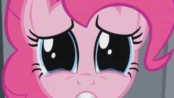 Size: 1280x720 | Tagged: safe, pinkie pie, g4, looking at you, sad
