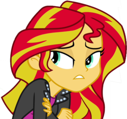 Size: 3450x3240 | Tagged: safe, artist:ytpinkiepie2, edit, edited screencap, screencap, sunset shimmer, equestria girls, g4, background removed, female, high res, not a vector, simple background, solo, transparent background