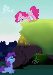 Size: 2507x3541 | Tagged: safe, composite screencap, screencap, pinkie pie, a friend in deed, g4, season 2, duality, happy, high res, looking at each other, sad, self ponidox, smile song, smiling