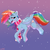 Size: 1000x1000 | Tagged: safe, artist:nitani, rainbow dash, pegasus, pony, g4, clothes, cute, dashabetes, gradient background, scarf, smiling, snow, snowfall