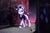 Size: 2983x1964 | Tagged: safe, artist:thebowtieone, rarity, pony, unicorn, g4, it isn't the mane thing about you, my little pony: friendship is magic, alternate hairstyle, clothes, cute, dreamworks face, eyelashes, female, graffiti, mare, punk, raribetes, raripunk, rarity's cutie mark, smiling, solo