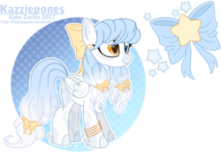 Size: 1024x726 | Tagged: safe, artist:kazziepones, oc, oc only, oc:lovely bow, pegasus, pony, bow, female, hair bow, heterochromia, mare, reference sheet, solo