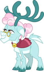 Size: 3000x4909 | Tagged: safe, artist:cloudy glow, aurora the reindeer, deer, reindeer, g4, my little pony best gift ever, .ai available, female, glasses, high res, simple background, solo, transparent background, vector