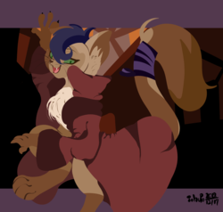 Size: 1824x1735 | Tagged: safe, artist:tohupo, capper dapperpaws, abyssinian, g4, my little pony: the movie, chest fluff, male, open mouth, solo