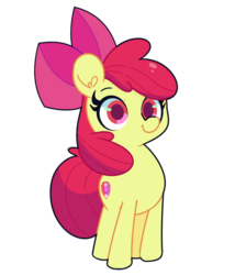 Size: 1200x1400 | Tagged: safe, artist:turtlefarminguy, apple bloom, earth pony, pony, g4, bow, cutie mark, female, filly, hair bow, simple background, solo, the cmc's cutie marks, transparent background