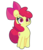 Size: 1200x1400 | Tagged: safe, artist:turtlefarminguy, apple bloom, earth pony, pony, g4, bow, cutie mark, female, filly, hair bow, simple background, solo, the cmc's cutie marks, transparent background