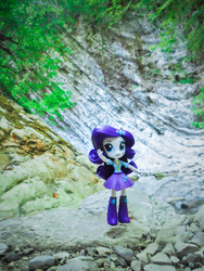 Size: 3456x4608 | Tagged: safe, artist:7yashka7, rarity, equestria girls, g4, doll, equestria girls minis, irl, nature, photo, solo, toy