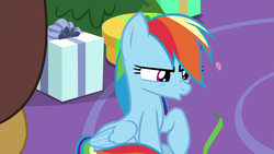 Size: 1280x720 | Tagged: safe, screencap, discord, rainbow dash, g4, my little pony best gift ever