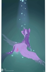 Size: 2000x3064 | Tagged: safe, artist:dreamsugar, twilight sparkle, alicorn, pony, g4, female, high res, mare, solo, twilight sparkle (alicorn), water