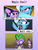 Size: 600x795 | Tagged: safe, artist:lbrcloud, spike, starlight glimmer, trixie, twilight sparkle, pony, g4, magic duel, my little pony: friendship is magic, ..., comic, figure, pew pew, toy