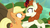 Size: 1280x720 | Tagged: safe, screencap, applejack, autumn blaze, earth pony, kirin, pony, g4, sounds of silence, boop, female, mare, noseboop