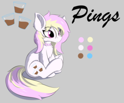 Size: 6000x5000 | Tagged: safe, artist:lunar froxy, oc, oc only, oc:pings, pony, absurd resolution, chocolate, chocolate milk, cute, female, mare, milk, reference sheet, solo