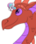 Size: 700x850 | Tagged: safe, artist:spyro-for-life, oc, oc:crystal blaze, dragon, pony, g4, female, filly