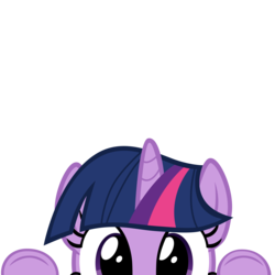 Size: 10000x10000 | Tagged: safe, artist:ace play, part of a set, twilight sparkle, pony, g4, absurd resolution, cute, female, mrkat7214's "i see you" pony, peeking, simple background, solo, soon, transparent background, twiabetes, vector