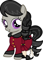 Size: 856x1200 | Tagged: safe, artist:cloudy glow, octavia melody, earth pony, pony, g4, american girls, clothes, cute, female, filly, filly octavia, foal, looking at you, simple background, skirt, smiling, smiling at you, solo, standing, tavibetes, transparent background, vector, younger