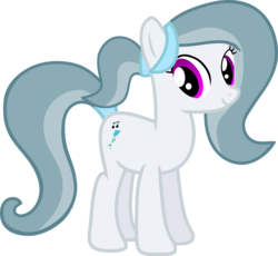 Size: 3294x3032 | Tagged: safe, artist:hendro107, oc, oc only, oc:silver bell, earth pony, pony, high res, looking at you, simple background, smiling, solo, standing, transparent background