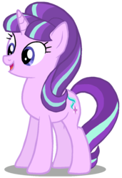 Size: 754x1104 | Tagged: safe, artist:twilirity, starlight glimmer, pony, g4, cute, female, glimmerbetes, open mouth, s5 starlight, simple background, smiling, solo, transparent background