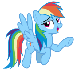 Size: 974x998 | Tagged: safe, artist:twilirity, rainbow dash, pegasus, pony, g4, female, simple background, solo, transparent background