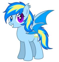 Size: 1365x1440 | Tagged: safe, artist:halo cloud, oc, oc only, oc:halo cloud, bat pony, pony, 2019 community collab, derpibooru community collaboration, bat pony oc, simple background, solo, transparent background