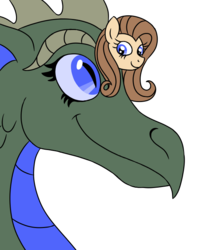 Size: 600x750 | Tagged: safe, artist:spyro-for-life, oc, oc only, oc:amber blister, dragon, pony, conjoined, female, filly, happy, simple background, transparent background