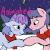 Size: 849x849 | Tagged: safe, artist:lannielona, advertisement, animated, barely animated, blushing, bush, caption, christmas, christmas lights, clothes, commission, eye shimmer, female, gif, gif with captions, holiday, lights, male, mare, mistletoe, night, romantic, scarf, sketch, sky, snow, stallion, straight, tree, winter, your character here