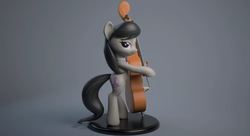 Size: 854x464 | Tagged: safe, artist:hashbro, octavia melody, earth pony, pony, 3d, bipedal, cello, female, looking at you, musical instrument, solo