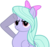 Size: 4447x4202 | Tagged: dead source, safe, artist:ramseybrony17, flitter, pegasus, pony, g4, absurd resolution, bow, female, hair bow, mare, meme, rainbow dash salutes, raised hoof, salute, simple background, solo, transparent background, vector