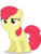 Size: 4000x5276 | Tagged: safe, artist:ambassad0r, edit, editor:slayerbvc, vector edit, apple bloom, earth pony, pony, g4, .svg available, accessory-less edit, apple bloom is not amused, female, filly, frown, missing accessory, simple background, solo, transparent background, unamused, vector